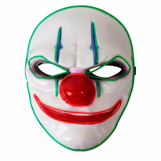 Led Mask Clown ryhmässä LELUT / Naamiaiset / Naamiot @ Spelexperten (MAS-N04)