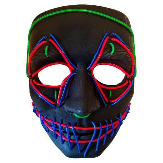 Led Mask Demon ryhmässä LELUT / Naamiaiset / Naamiot @ Spelexperten (MAS-N62)
