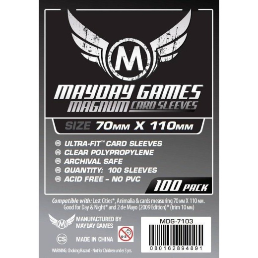 Mayday Sleeves 70 x 110 mm - Magnum Ultra-Fit ryhmässä SEURAPELIT / Tarvikkeet @ Spelexperten (MAY7103-)