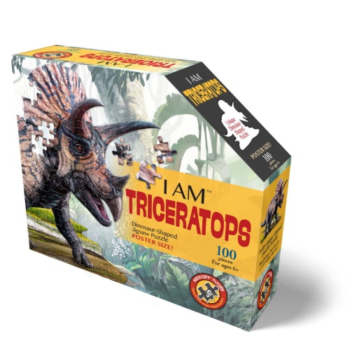 Palapeli - I Am Triceratops 100 palaa ryhmässä PALAPELIT / < 750 palaa @ Spelexperten (MCG4015)