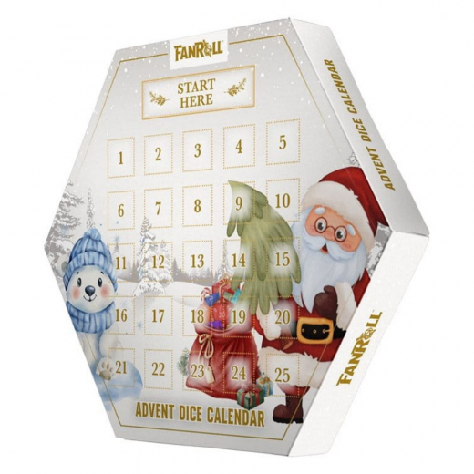 Advent Dice Calendar 2026 - Metallic Dice Games ryhmässä SEURAPELIT / Tarvikkeet / Nopat ja tarvikkeet @ Spelexperten (MET1006)