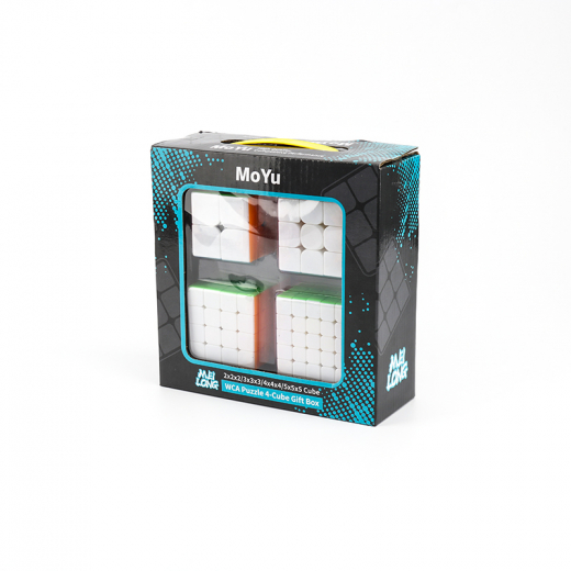 MoYu MeiLong Stickerless - 4 Cube Box Set ryhmässä SEURAPELIT / Pelisarjat / Rubik's Cube & Speedcubes @ Spelexperten (MF9317)