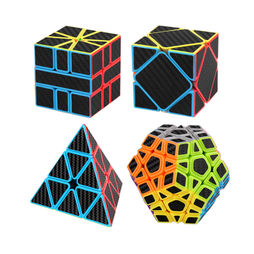 MoYu MeiLong Twist Carbon Fibre - 4 Cube Box Set ryhmässä SEURAPELIT / Pelisarjat / Rubik's Cube & Speedcubes @ Spelexperten (MF9318T)