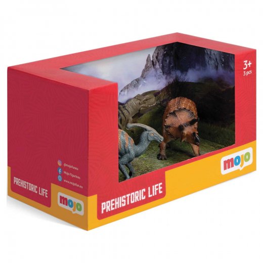 Mojo Prehistoric Life - Dinosaurs Set 2 ryhmässä LELUT / Figuurit ja leikkisarjat @ Spelexperten (MJ-380040)