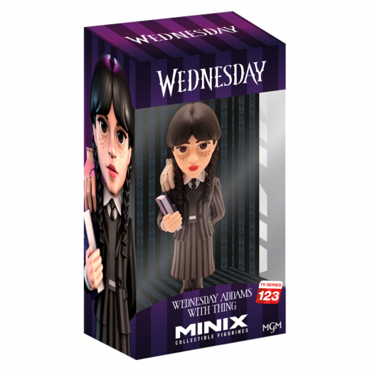 Minix - Wednesday Addams with Thing, Wednesday - TV Series 123 ryhmässä LELUT / Figuurit ja leikkisarjat @ Spelexperten (MNX11797)
