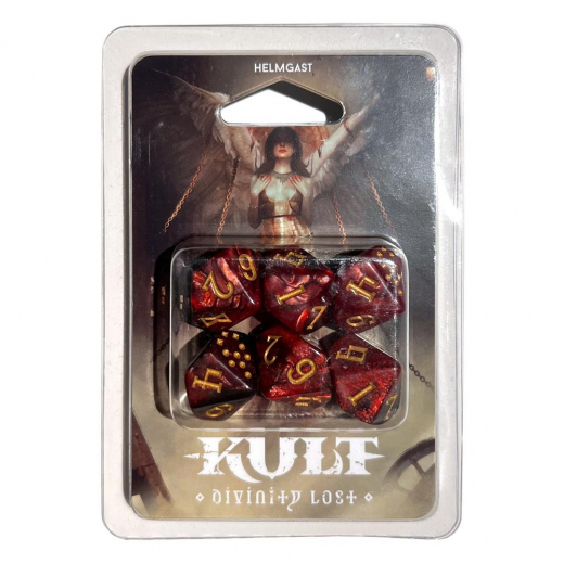 Kult: Divinity Lost RPG - Dice Set Inferno Edition ryhmässä @ Spelexperten (MUH052420)