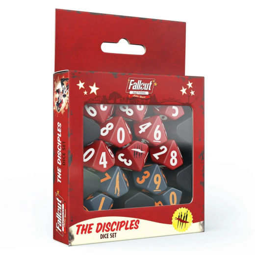 Fallout Factions: Dice Set - The Disciples ryhmässä SEURAPELIT / Tarvikkeet / Dice & Accessories @ Spelexperten (MUH107006)