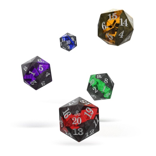 Oakie Doakie Dice D20 Spindown Dice Set - Enclave 5 pack ryhmässä SEURAPELIT / Tarvikkeet / Dice & Accessories @ Spelexperten (ODD600004)