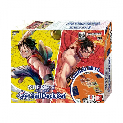 One Piece Card Game: Set Sail Deck Set (SD-01) ryhmässä SEURAPELIT / Pelisarjat / One Piece Card Game @ Spelexperten (OPCGSD01)