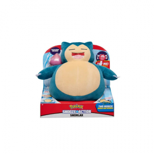 Pokémon Snooze Action Snorlax ryhmässä LELUT / Pehmolelu @ Spelexperten (PKW0027)