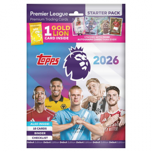 Topps Premier League Cards 2026 Starter Pack ryhmässä SEURAPELIT / Keräilykortit @ Spelexperten (PL25-02)