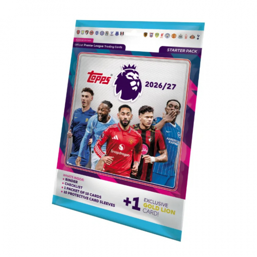 Topps Premier League Cards 2026/27 Starter Pack ryhmässä LELUT / Collectibles @ Spelexperten (PL26-02)