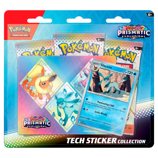 Pokémon TCG: Prismatic Evolutions Tech Sticker Collection - Glaceon ryhmässä SEURAPELIT / Pokémon @ Spelexperten (POK10020-GLA)