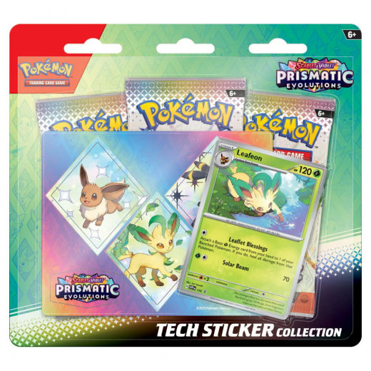 Pokémon TCG: Prismatic Evolutions Tech Sticker Collection - Leafeon ryhmässä SEURAPELIT / Pokémon @ Spelexperten (POK10020-LEA)