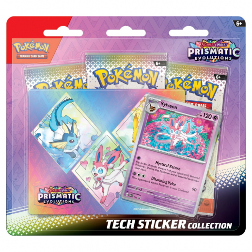 Pokémon TCG: Prismatic Evolutions Tech Sticker Collection - Sylveon ryhmässä SEURAPELIT / Pokémon @ Spelexperten (POK10020-SYL)