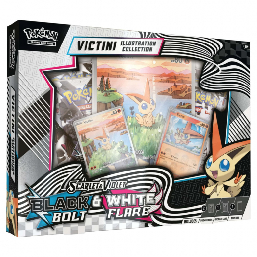 Pokémon TCG: Black Bolt & White Flare - Victini Illustration Collection ryhmässä SEURAPELIT / Pokémon @ Spelexperten (POK10029)