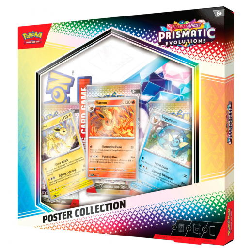 Pokémon TCG: Prismatic Evolutions Poster Collection ryhmässä SEURAPELIT / Pokémon @ Spelexperten (POK10041)