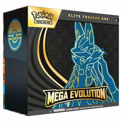 Pokémon TCG: Mega Evolution Elite Trainer Box Mega Lucario ryhmässä SEURAPELIT / Korttipelit @ Spelexperten (POK10047-101-LUC)