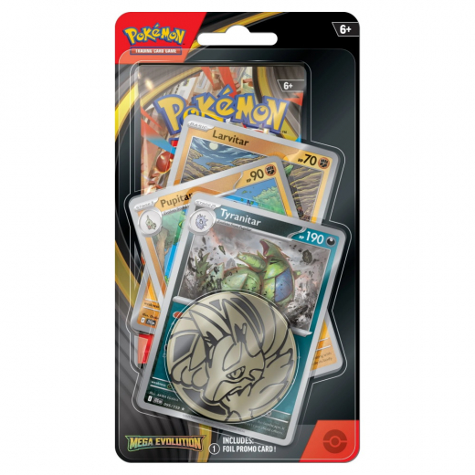 Pokémon TCG: Mega Evolution Premium Checklane Tyranitar ryhmässä SEURAPELIT / Pokémon @ Spelexperten (POK10053-107-LPT)