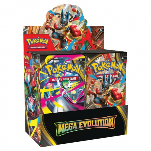 Pokémon TCG: Mega Evolution Booster Display ryhmässä SEURAPELIT / Pokémon @ Spelexperten (POK10057-101-DIS)