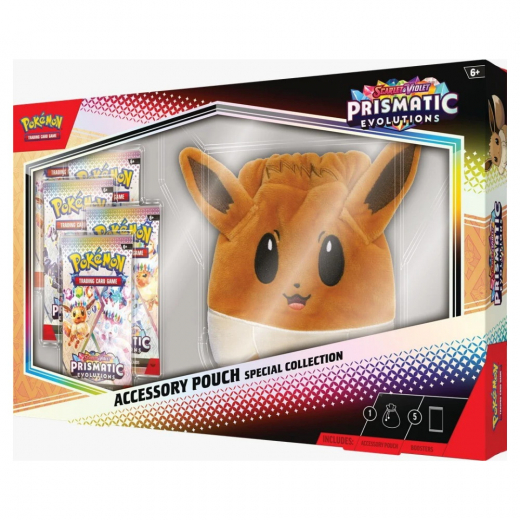Pokémon TCG: Prismatic Evolutions Accessory Pouch Special Collection ryhmässä SEURAPELIT / Pokémon @ Spelexperten (POK10101)