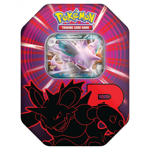 Pokémon TCG: Team Rocket Tin - Nidoking ex ryhmässä SEURAPELIT / Pokémon @ Spelexperten (POK10135-NID)