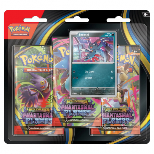 Pokémon TCG: Phantasmal Flames Boosters 3-Pack Sneasel ryhmässä SEURAPELIT / Pokémon @ Spelexperten (POK10187-101-SNE)
