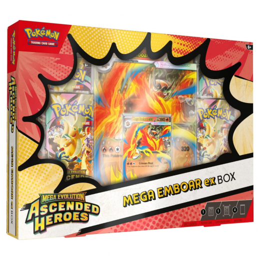 Pokémon TCG: Ascended Heroes - Mega Emboar ex Box ryhmässä SEURAPELIT / Pokémon @ Spelexperten (POK10313-EMB)