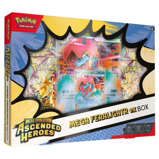 Pokémon TCG: Ascended Heroes - Mega Feraligatr ex Box ryhmässä SEURAPELIT / Pokémon @ Spelexperten (POK10313-FER)