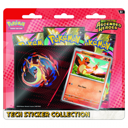 Pokémon TCG: Ascended Heroes - Tech Sticker Collection Charmander ryhmässä SEURAPELIT / Pokémon @ Spelexperten (POK10314-CHA)