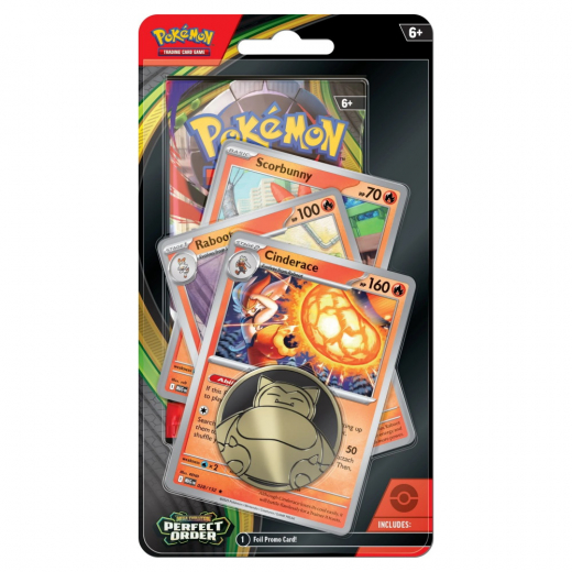 Pokémon TCG: Perfect Order - Premium Checklane Cinderace ryhmässä SEURAPELIT / Pokémon @ Spelexperten (POK10374-SRC)