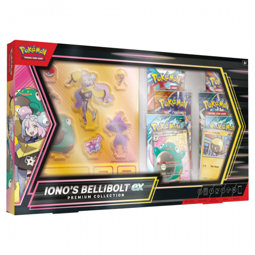 Pokémon TCG: Iono's Bellibolt ex Premium Collection ryhmässä SEURAPELIT / Korttipelit @ Spelexperten (POK10431)