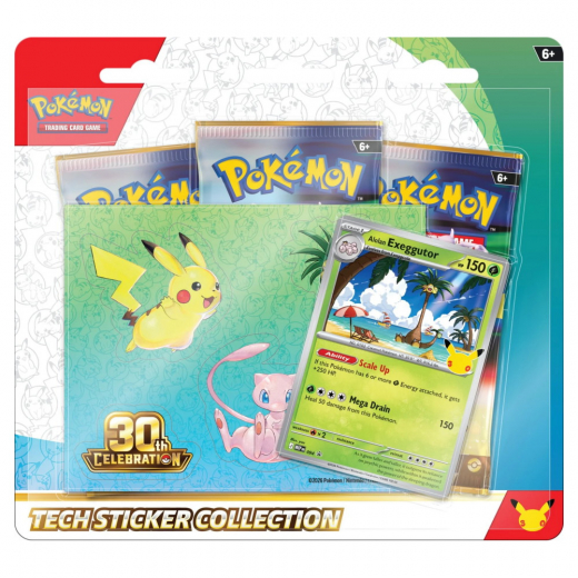 Pokémon TCG: 30th Celebration - Exeggutor Tech Sticker Collection ryhmässä SEURAPELIT / Pokémon @ Spelexperten (POK10449-101-EXE)