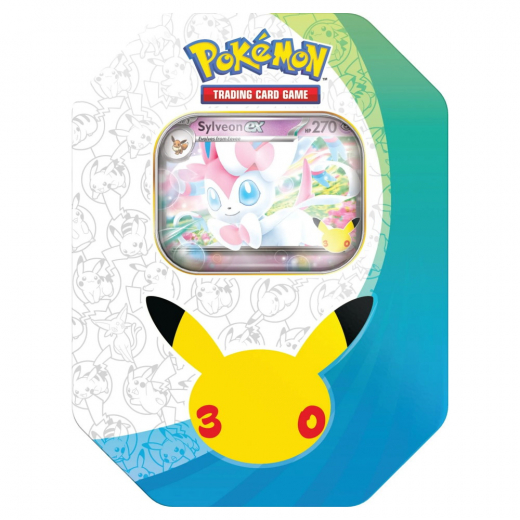 Pokémon TCG: 30th Celebration - Sylveon Tin ryhmässä SEURAPELIT / Pokémon @ Spelexperten (POK10466-101-SYL)
