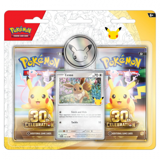 Pokémon TCG: 30th Celebration - Eevee 2-Pack Blister ryhmässä SEURAPELIT / Pokémon @ Spelexperten (POK10666-102)