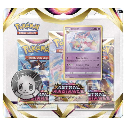 Pokémon TCG: Astral Radiance Booster 3-Pack Sylveon + 4-Pocket Portfolio ryhmässä  @ Spelexperten (POK2905-SYL)