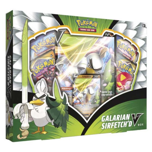 Pokémon TCG: Galarian Sirfetch'd V Box ryhmässä  @ Spelexperten (POK80737)