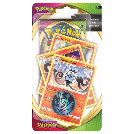 Pokémon TCG: Vivid Voltage - Premium Checklane Chandelure ryhmässä  @ Spelexperten (POK80803-CHA)