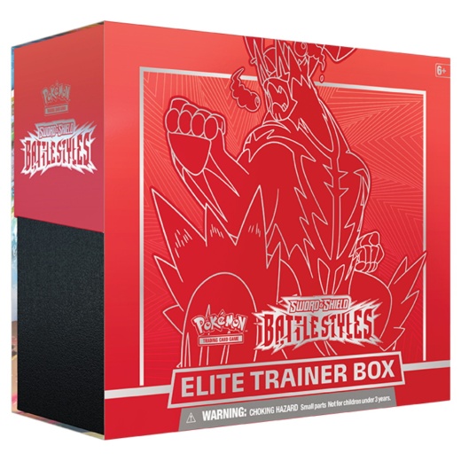 Pokémon TCG: Battle Styles Elite Trainer Box Single Strike ryhmässä  @ Spelexperten (POK80835-RED)