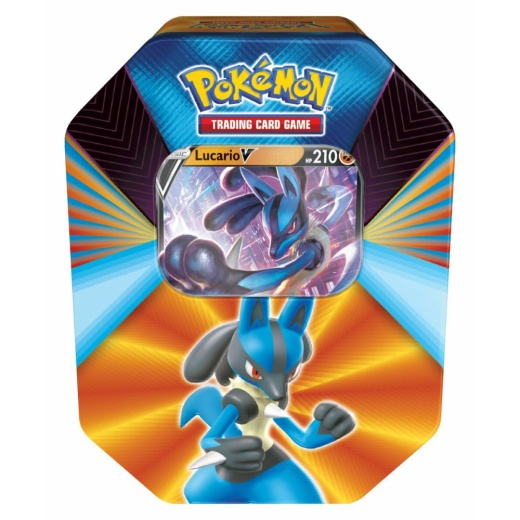 Pokémon TCG: V Forces Tin - Lucario V ryhmässä @ Spelexperten (POK80840-LUC)