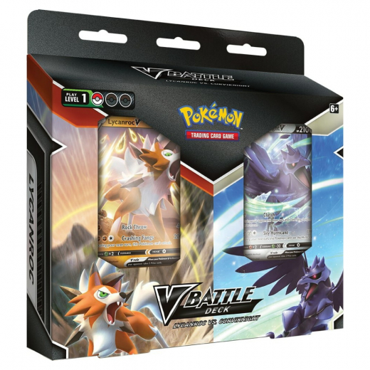 Pokémon TCG: V Battle Deck Bundle - Lycanroc V vs Corviknight V ryhmässä  @ Spelexperten (POK80957)