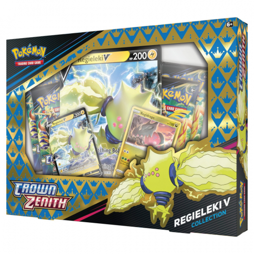 Pokémon TCG: Crown Zenith Collection Regieleki V ryhmässä SEURAPELIT / Pokémon @ Spelexperten (POK85183-ELE)