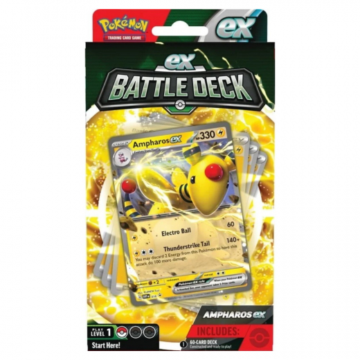 Pokémon TCG:  Battle Deck - Ampharos EX ryhmässä SEURAPELIT / Pokémon @ Spelexperten (POK85228-AMP)