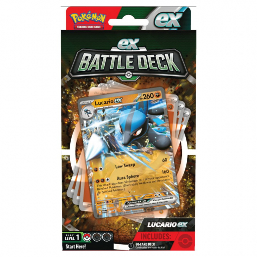 Pokémon TCG:  Battle Deck - Lucario EX ryhmässä SEURAPELIT / Pokémon @ Spelexperten (POK85228)
