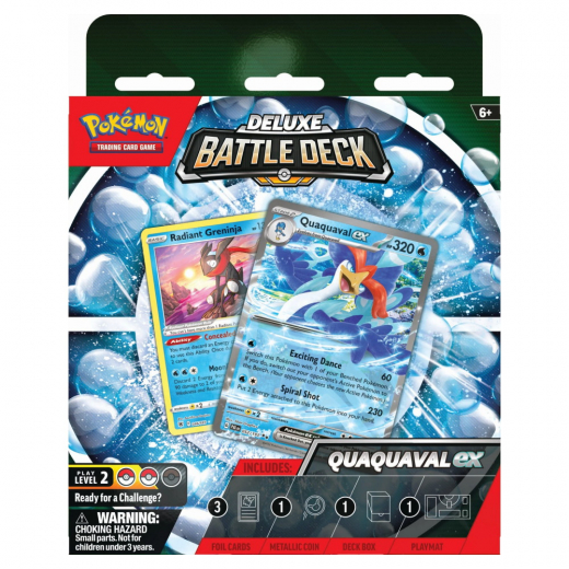 Pokémon TCG: Deluxe Battle Deck - Quaquaval ex ryhmässä SEURAPELIT / Pokémon @ Spelexperten (POK85258-QUA)