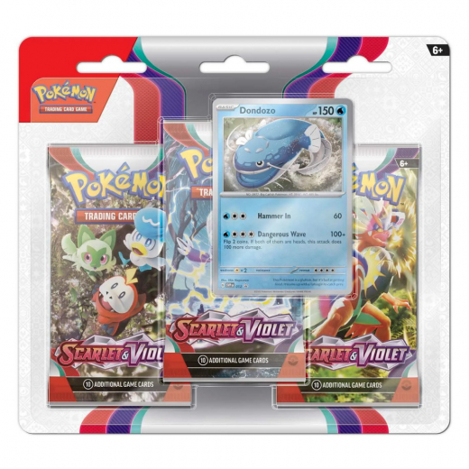 Pokémon TCG: Scarlet & Violet Booster 3-Pack Dondozo ryhmässä SEURAPELIT / Pokémon @ Spelexperten (POK85328-DON)