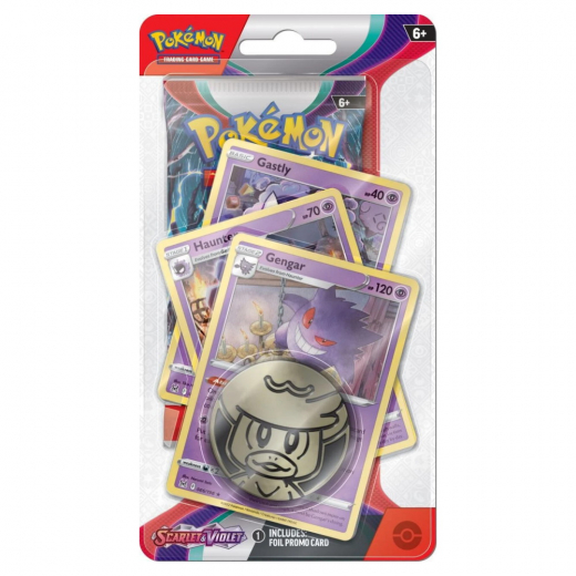 Pokémon TCG: Scarlet & Violet Premium Checklane Gengar ryhmässä SEURAPELIT / Pokémon @ Spelexperten (POK85336-GHG)