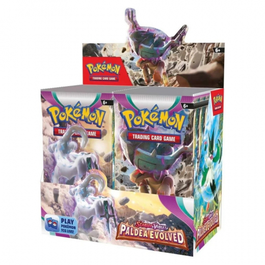 Pokémon TCG: Paldea Evolved Booster Display ryhmässä SEURAPELIT / Pokémon @ Spelexperten (POK85349-DIS)