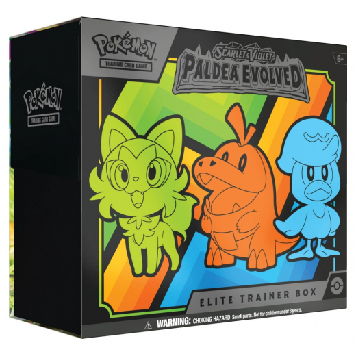 Pokémon TCG: Paldea Evolved - Elite Trainer Box ryhmässä SEURAPELIT / Pokémon @ Spelexperten (POK85366)