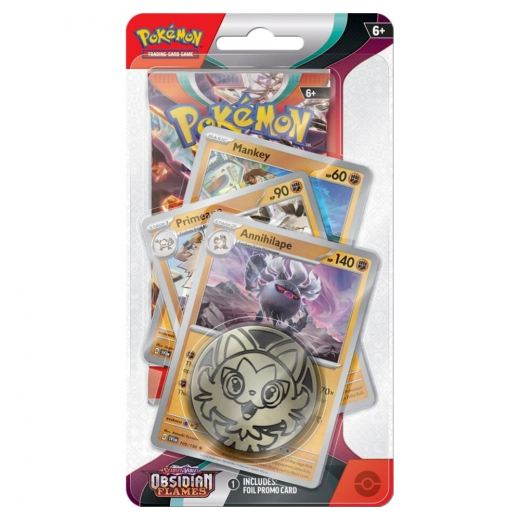 Pokémon TCG: Obsidian Flames Premium Checklane - Annihilape ryhmässä SEURAPELIT / Pokémon @ Spelexperten (POK85386-MPA)